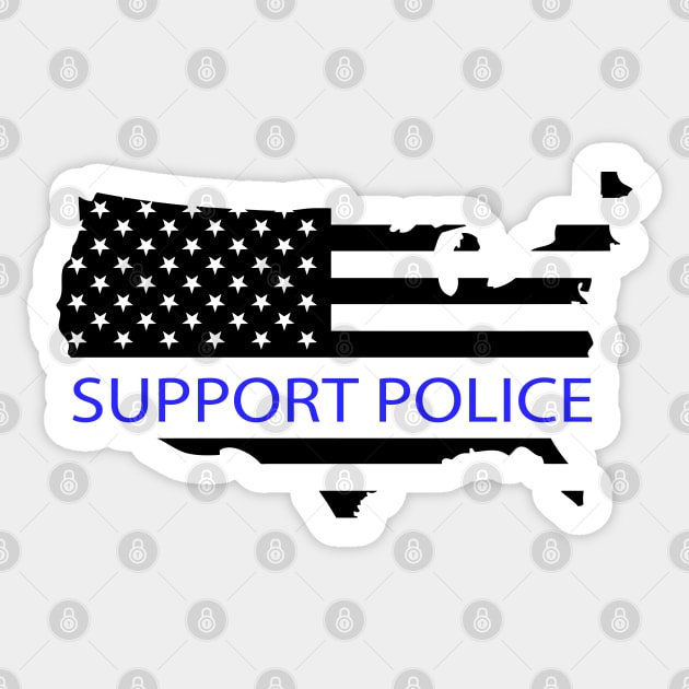 Support police Sticker by B3pOh